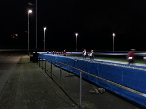 Vuurwerk &oacute;p en naast het ijs