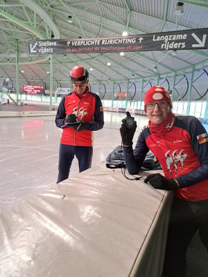 Nulmeting voor wedstrijdje 100 en 500 meter