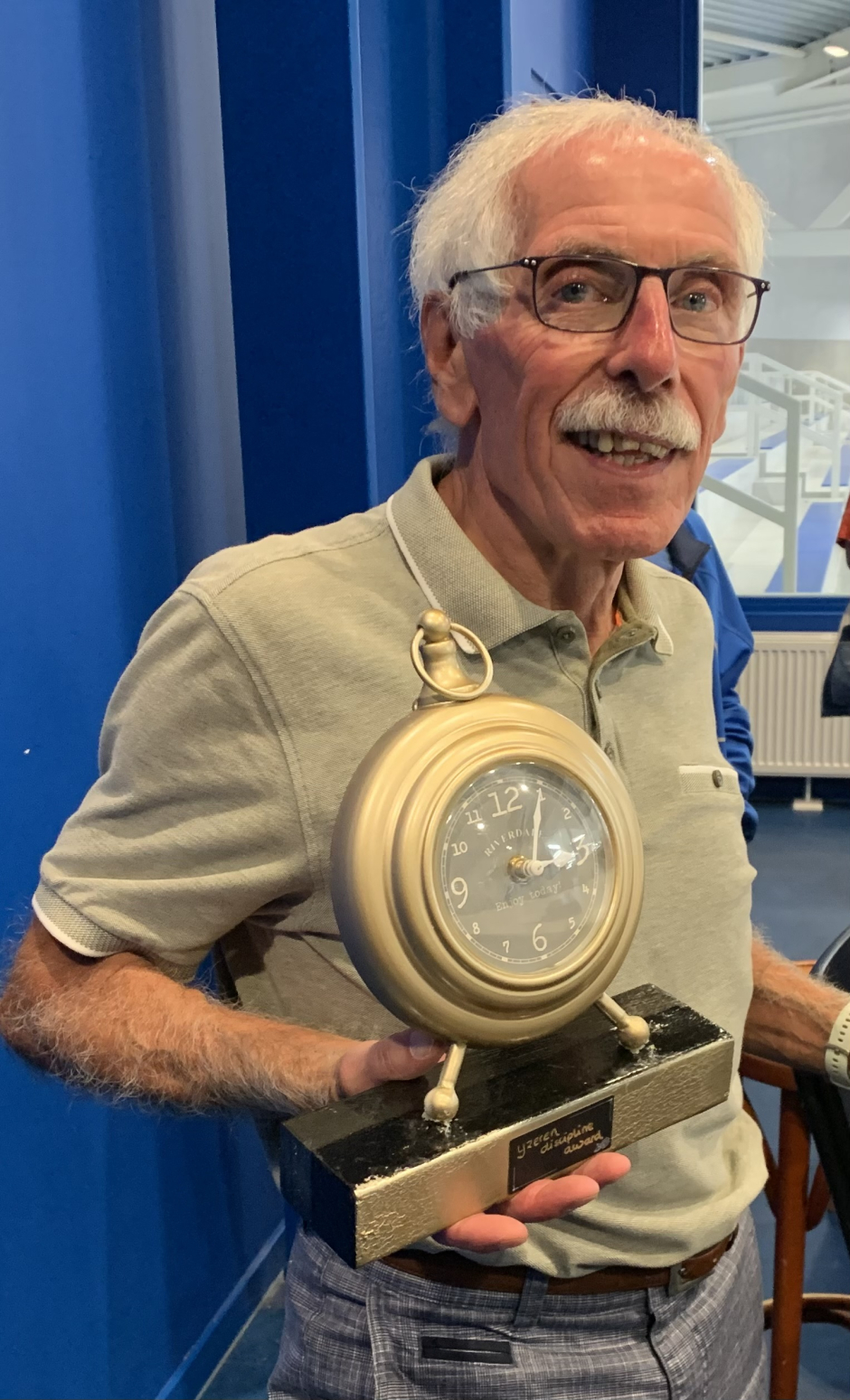 Johan met de IJzeren Discipline award